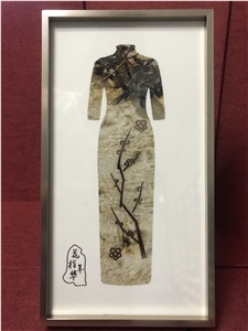 Pandora Granite Waterjet Cutting Handcraft Cheongsam Women's Gift