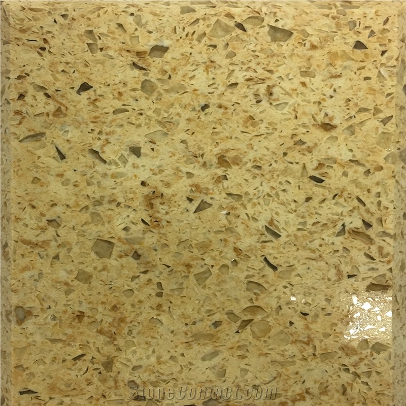 Golden Quartz Artificial Quartz Stone Slabs