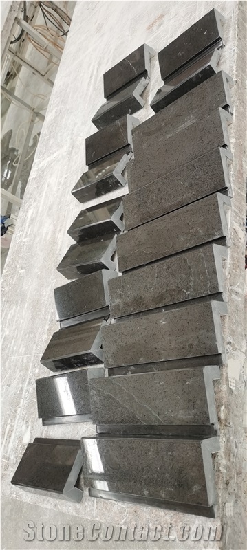 Gaudi Grey Marble Stair Riser Garden Steps