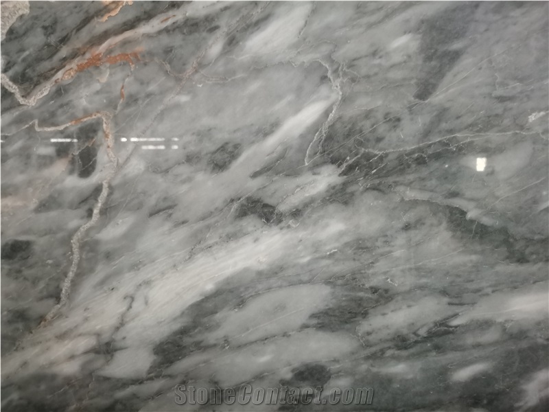 Volakas Grey Marble Slabs & Tiles Floor Wall Kitchen Design