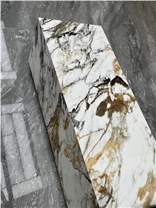 Calacatta Gold Sintered Stone Table Tops High Quality