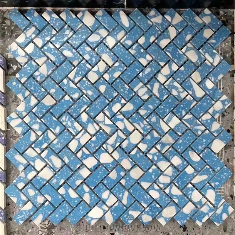 China Rich Color Terrazzo Mosaic Bathroom Floor