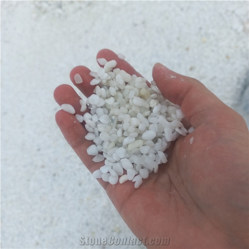 Small Viet Nam Natural White Pebble Stone For Decoration