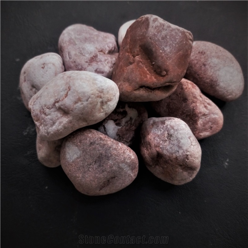 Viet Nam Natural Pink Tumbled Pebble Stone
