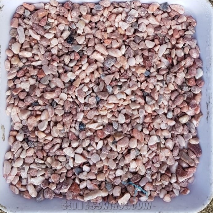 Viet Nam Natural Pink Tumbled Pebble Stone
