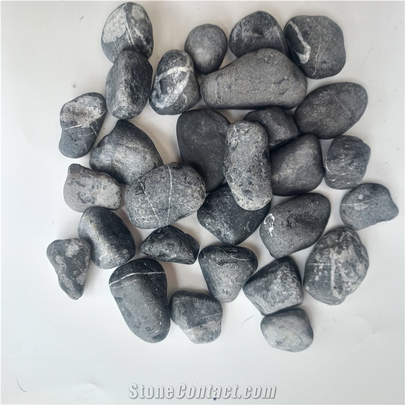Wholesale Black Cobbles Stone For Outdoor Decoration