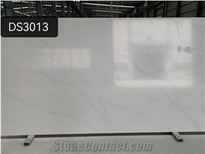 Artificial Stone ,Engineered Calacatta White Quartz Slabs
