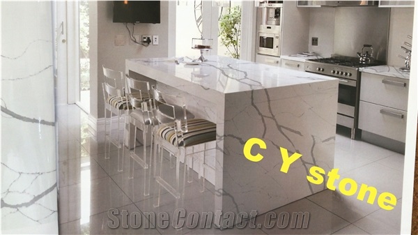 Artificial Stone Quartz Countertop, Kitchen Bar Tops