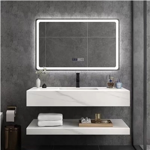 Artificial Stone Sintered Stone Bath Tops Calacatta White
