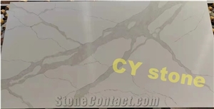 Artificial Stone Slabs,Calacatta  White Quartz Stone Slabs