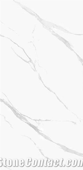 China White Artificial Sintered Stone Slabs For Wall & Floor