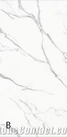 Chinese Top Selling Calacatta White Sintered Stone For Walls