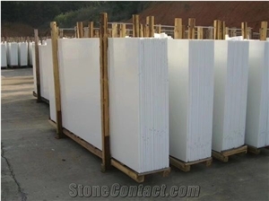 Crystal Nano White Super White Nano Glass Stone Print Slabs