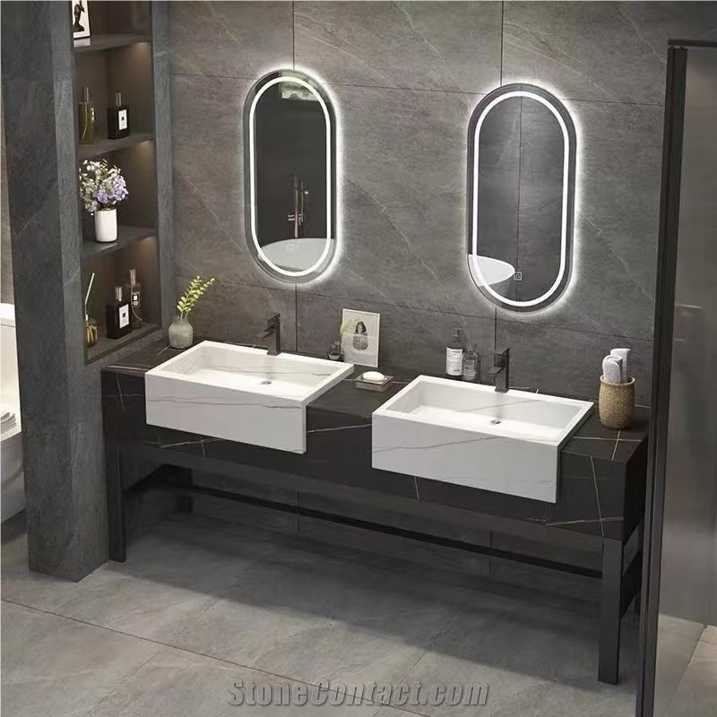 New Popular Artificial Stone Sintered Stone Bathroom Tops