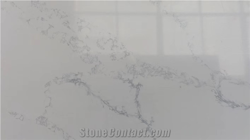 Quartz Slabs Calacatta White For Interior Decor
