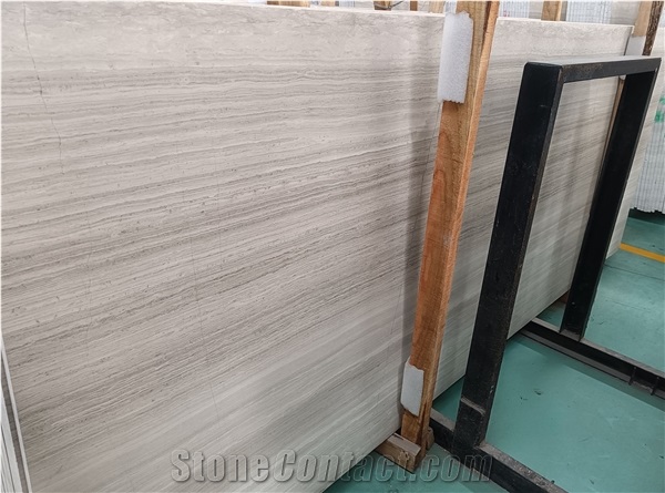 China White Wood Vein Marble Tiles &Slabs,Vein Serpeggiante