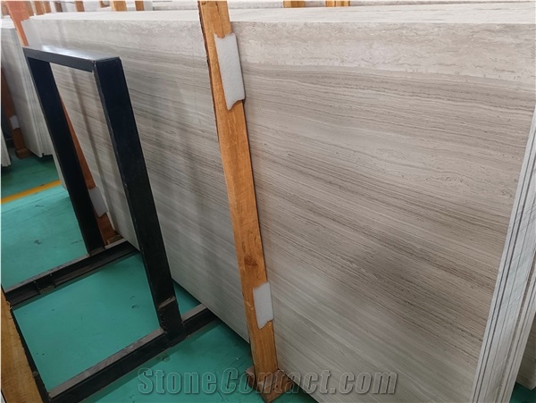China White Wood Vein Marble Tiles &Slabs,Vein Serpeggiante