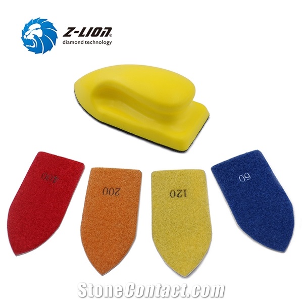 Z-LION Diamond Hand Sanding Block Hand Polishing Pad