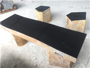 Basalt Chair, Garden Bench