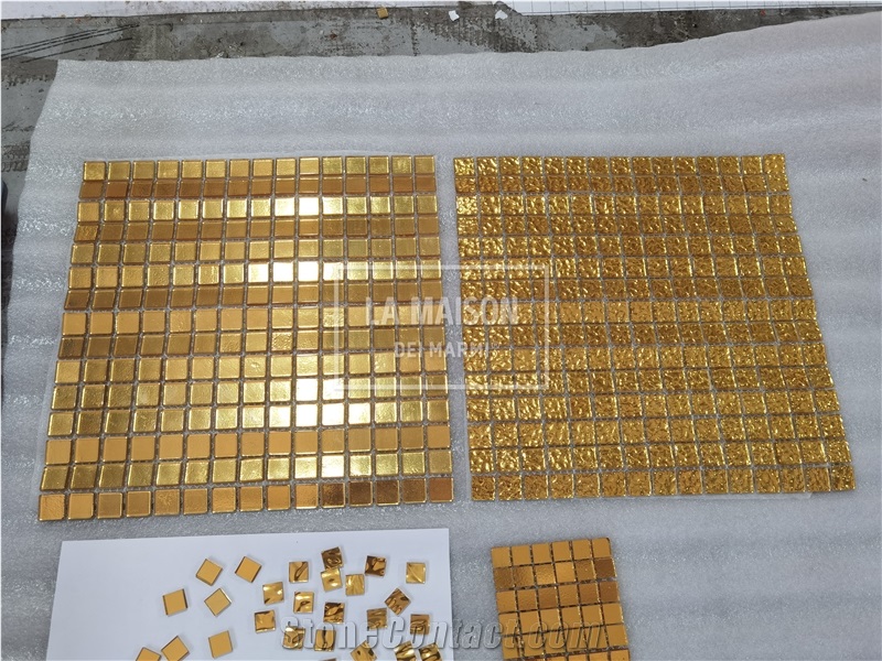 Real Gold And Real Mosaic For Wall Tile