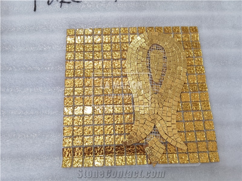 Real Gold And Real Mosaic For Wall Tile