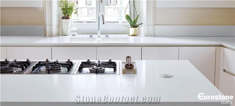 Eurostone Calacatta Quartz Kitchen Countertop