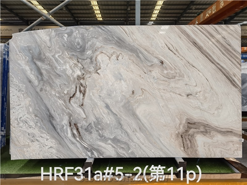 Palissandro Nuvolato Marble Slabs For Luxury Doceration