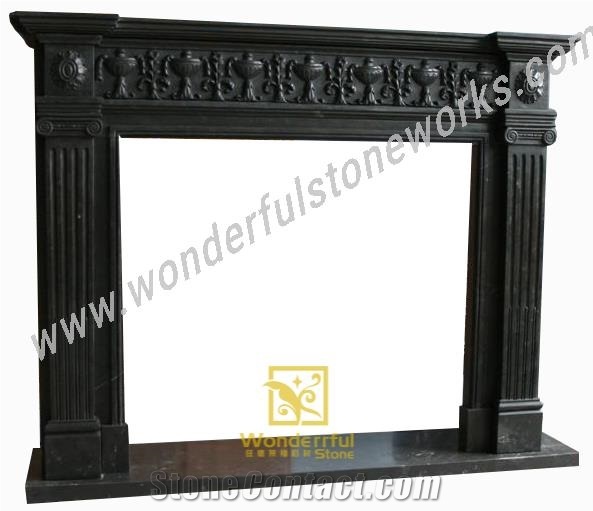 Black Limestone Fireplaces