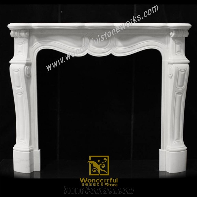 Sichuan White Marble Fireplaces