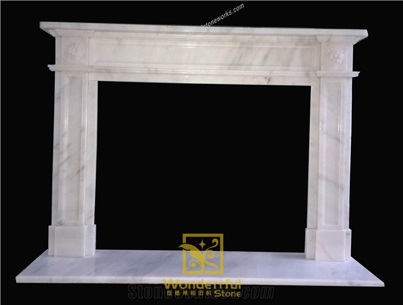 Sichuan White Marble Fireplaces