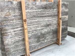 Silver Travertine Slabs