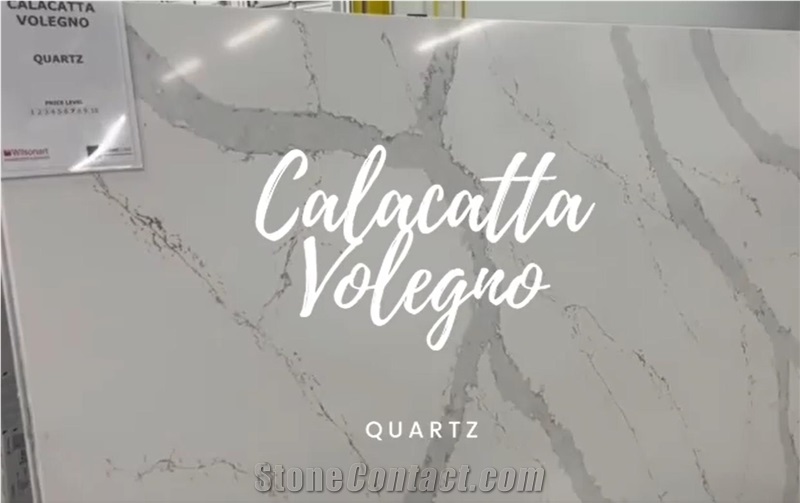 Calacatta Volegno Quartz Slabs