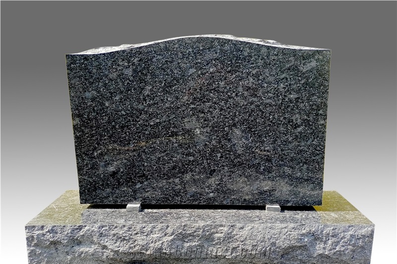 Steel Grey Headstone- Dark Grey Granite Headstones