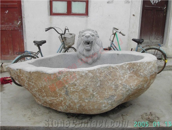 Natural River Stone Bath Tub