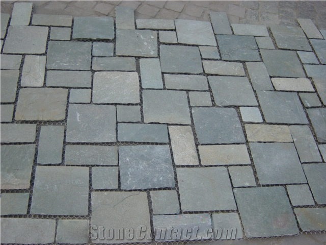 Black Water Flowing Shaped Thin Six Strips Culture Stone
