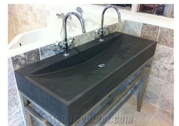 Blue Limestone Natural Rectangular Sinks And Basin