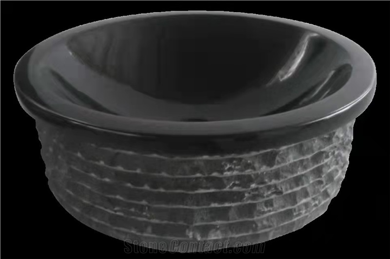 Cheap Black Marquina Marble Sinks And Basins
