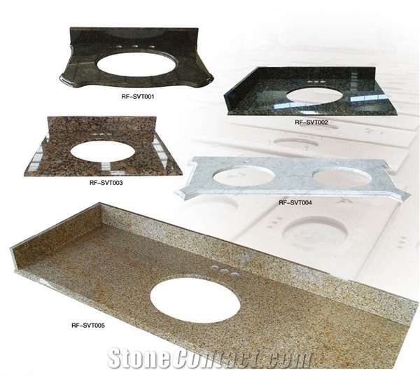 Cheap Ivory Gold Granite Bathroom Counter Top