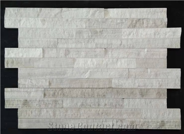 China Supplier White Wooden Marble Big Slab