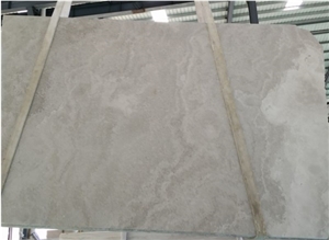 Cross Cut White Wooden Marble Flooring Tiles