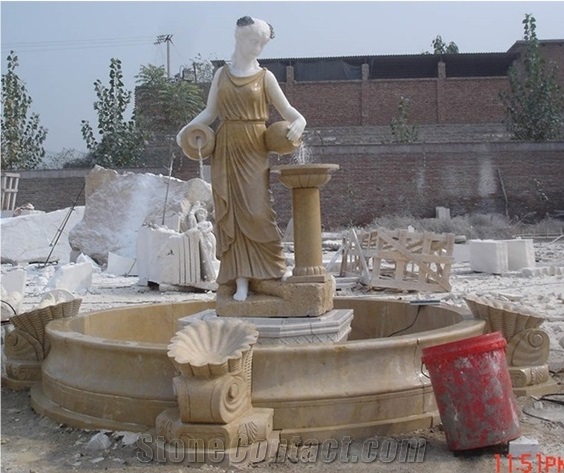 Customized Big Square Wall Fountains Carving Stone