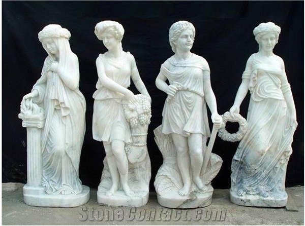 Female Garden White Marble Statues Wholesale Price