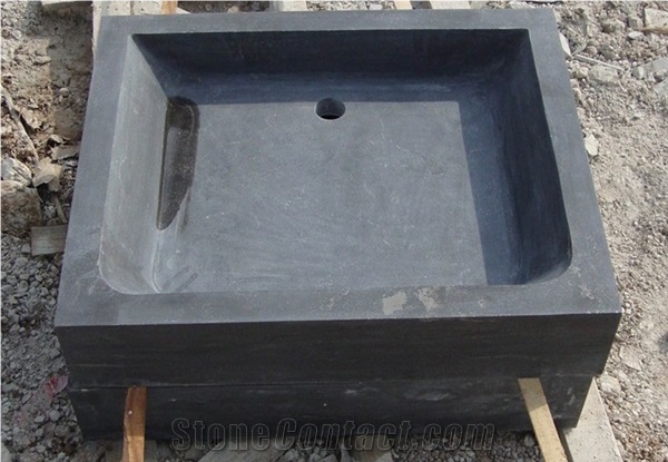 G654 Dark Grey Granite Customized Wash Sinks, Pedestal Basin