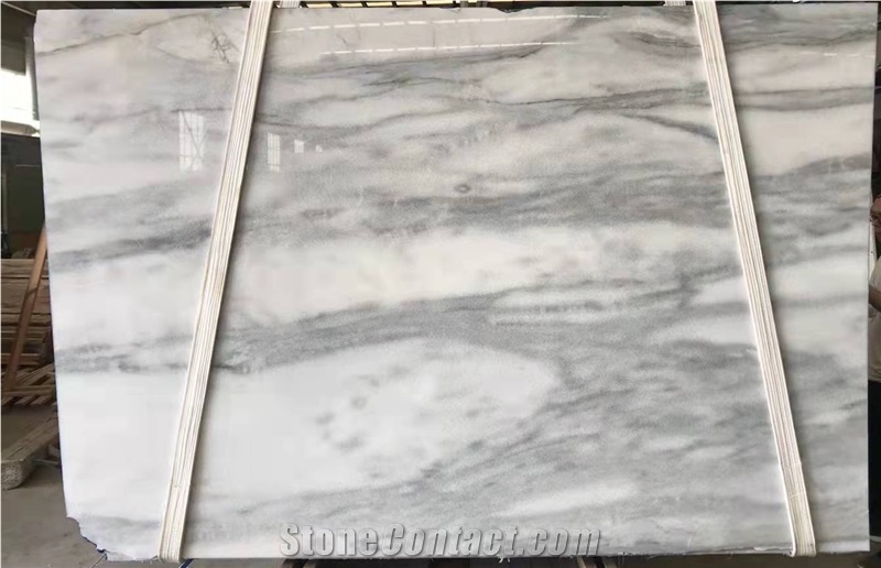Golden Silk White Marble Slabs & Tiles