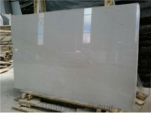 Light Grey Marble Slabs And Tiles With White Veins