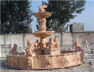 Mixed Marble Stone Water Feature Exterior Fountains