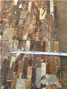 P014 Yellow Rusty Slate Veneers,Cultured Stone