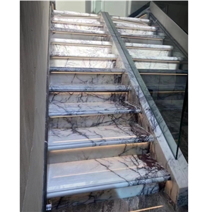 Popular Milas New York Marble Stair Tile For Building