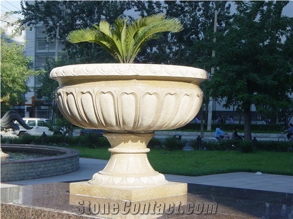 Relief White Marble Flower Pots,Flower Stand Vases