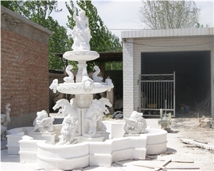 Round Square Fountains,Water Features Hand Carving Stone